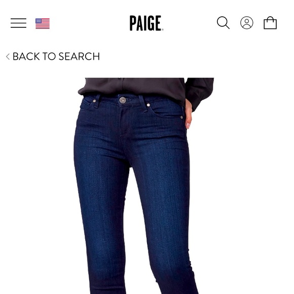 PAIGE VERDUGO ANKLE JEANS - Picture 1 of 7